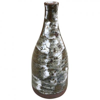 Geneviève Baptendier, Enamelled Stoneware Vase, Saint Amand De Puisaye,