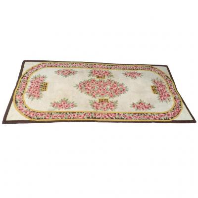 Grand Tapis En Laine Epoque Art-deco, Circa 1920/1930 