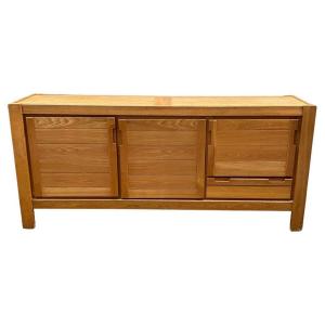 Maison Regain, Elm Sideboard Circa 1960