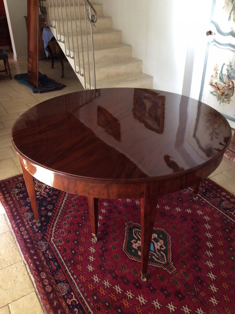 Grande Table 6 Pieds à Ceinture  En Acajou de Cuba