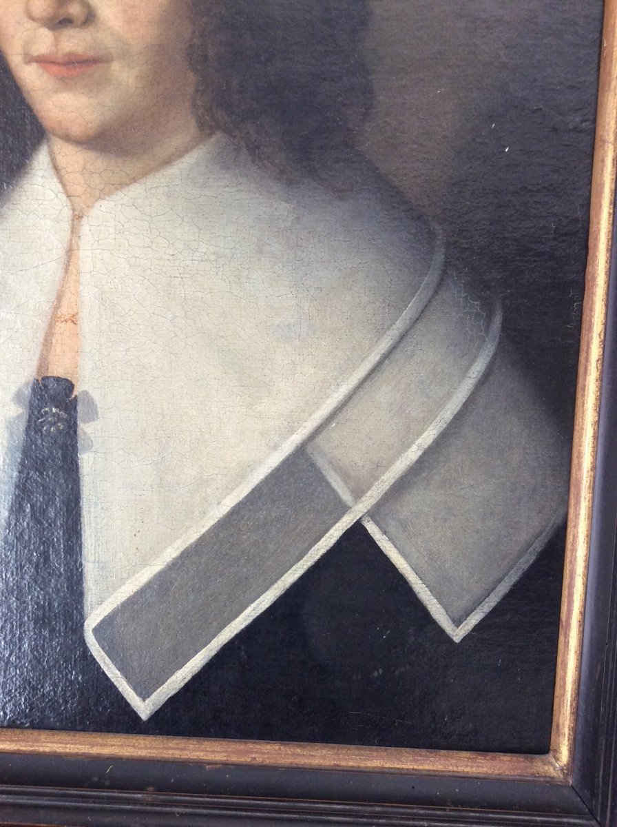 French School Of The 17th Century Portrait Of A Lady Of Quality (h/t)-photo-1