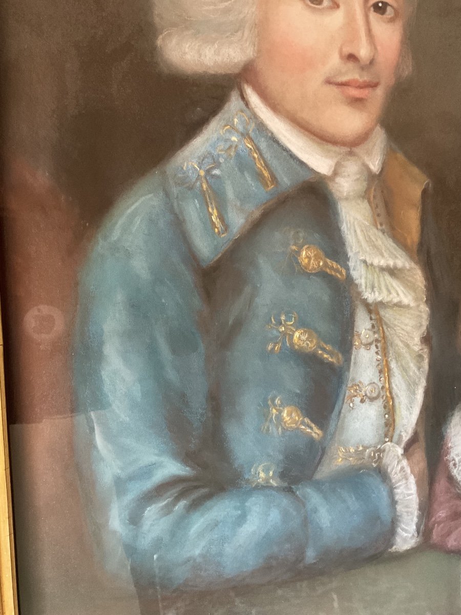 Large And Pretty Pastel From The 18th Century -photo-1