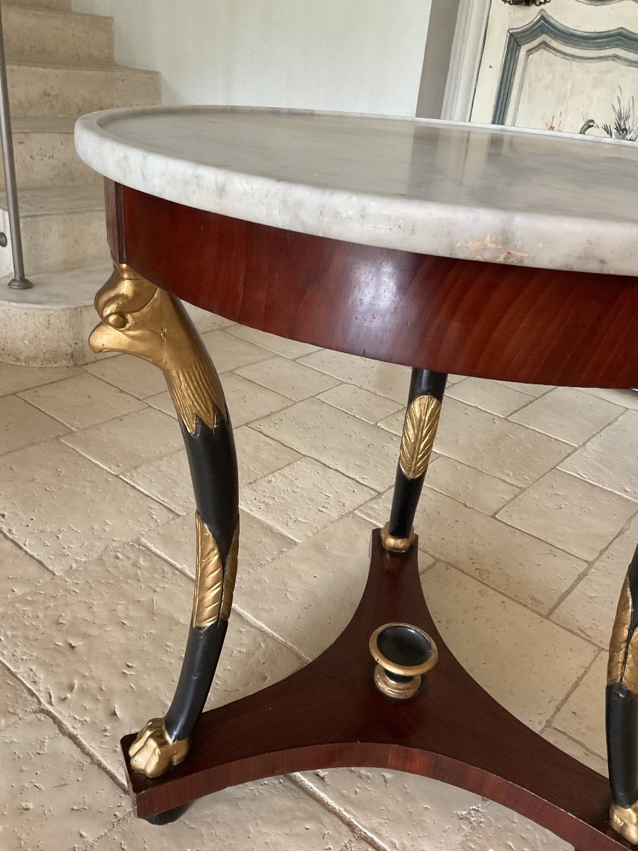 Pretty Empire Pedestal Table “with Griffons” -photo-5
