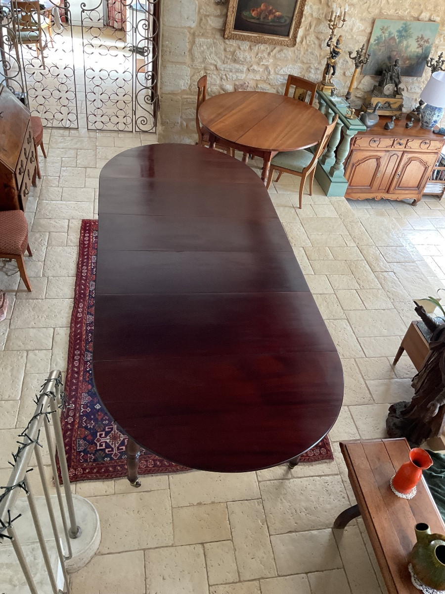 Table De Salle à Manger à Six Pieds « jacob » En Acajou De Cuba -photo-8