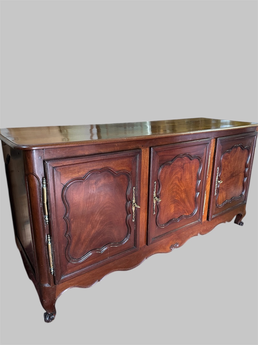 Buffet Enfilade De Port En Acajou De Cuba Massif-photo-3