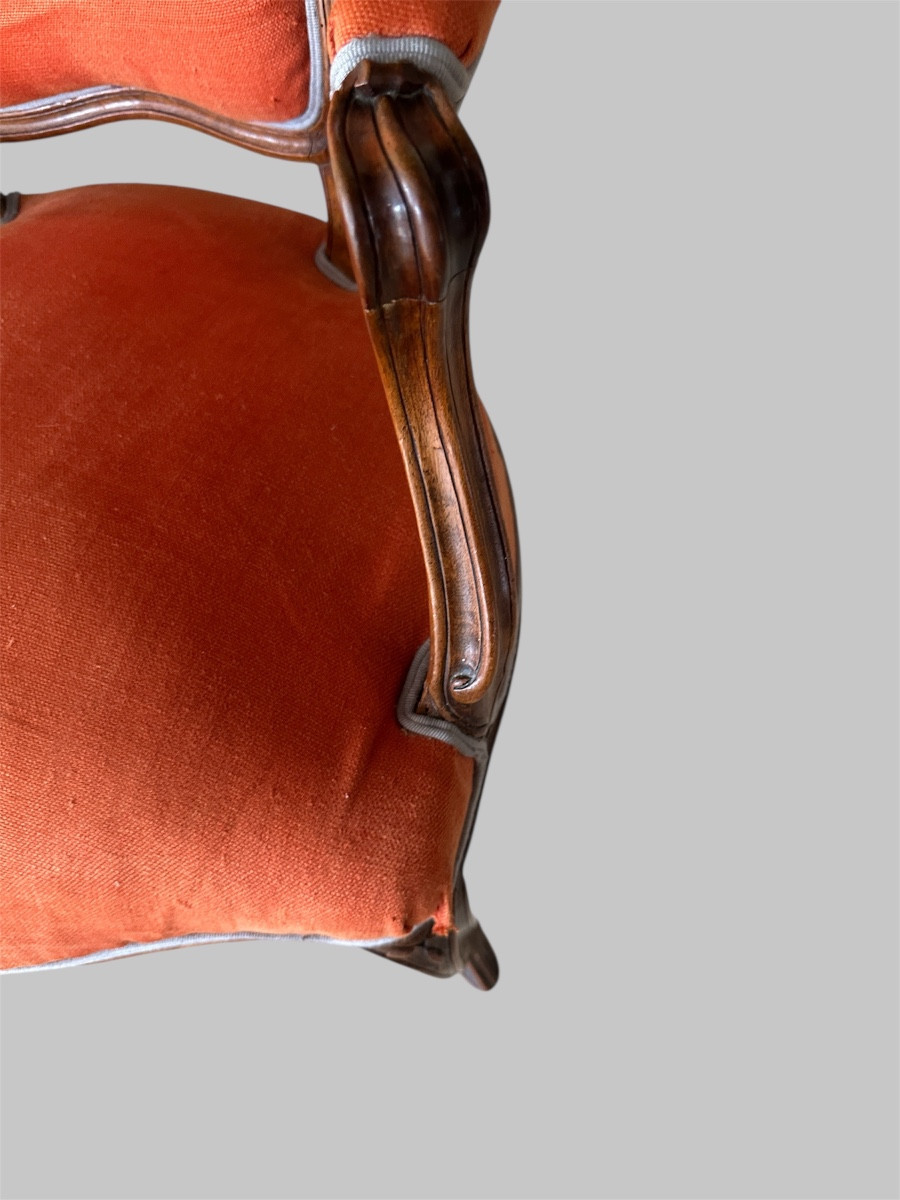 Pair Of Louis XV Period Cabriolet Armchairs-photo-2