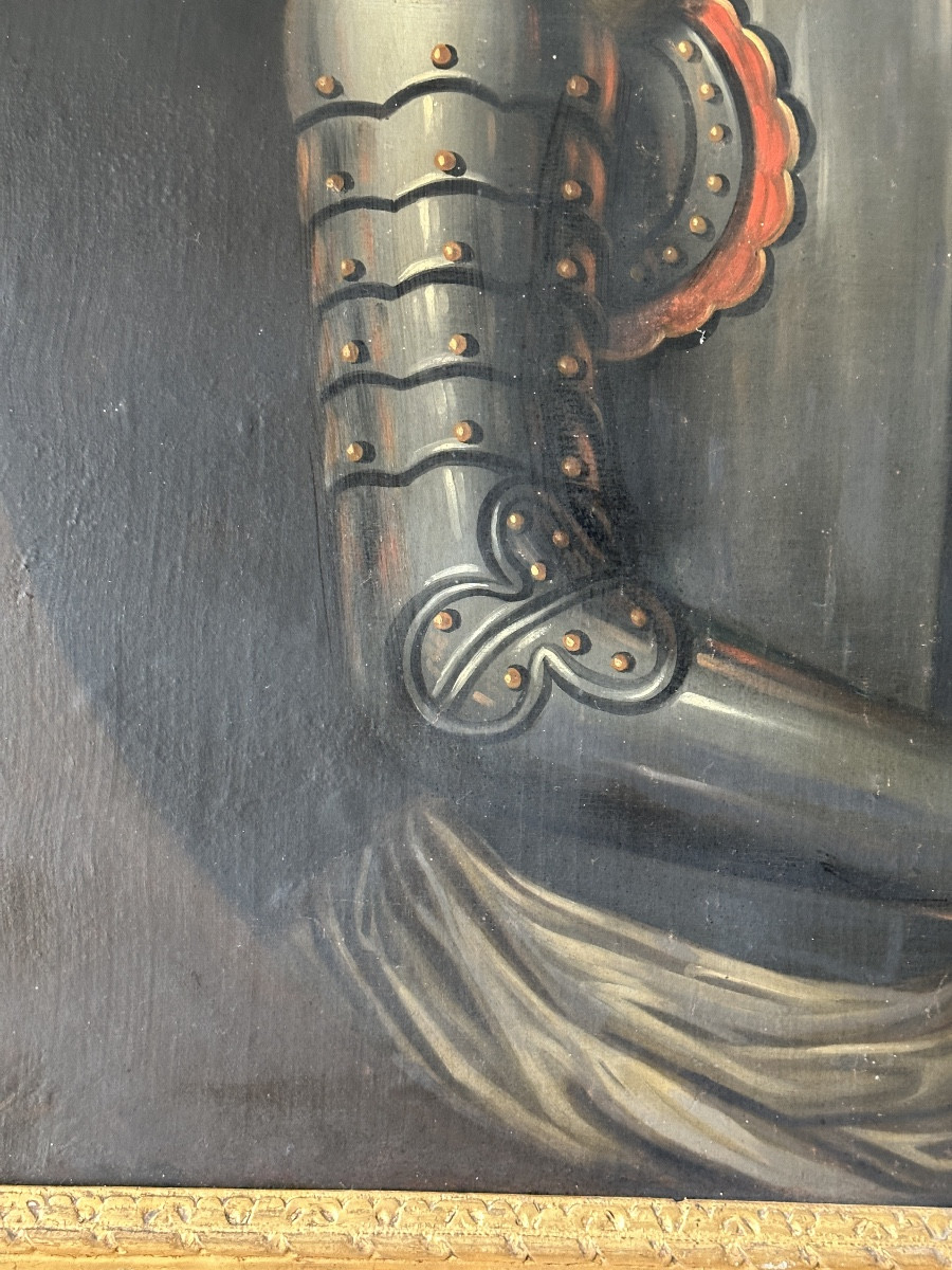 H/T Portrait en buste d’un Aristocrate en armure -photo-1