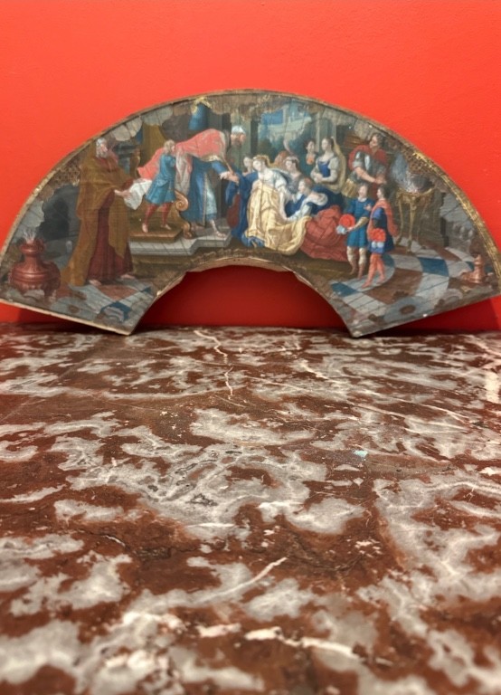 Tempera On Paper: “the Fainting Of Esther” By Antoine Coypel