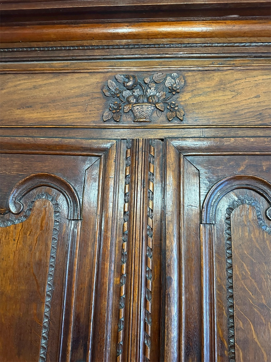 Norman-style Wedding Wardrobe In Oak Wood -photo-3