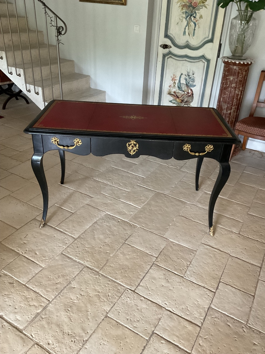 Louis XV Black Desk-photo-2