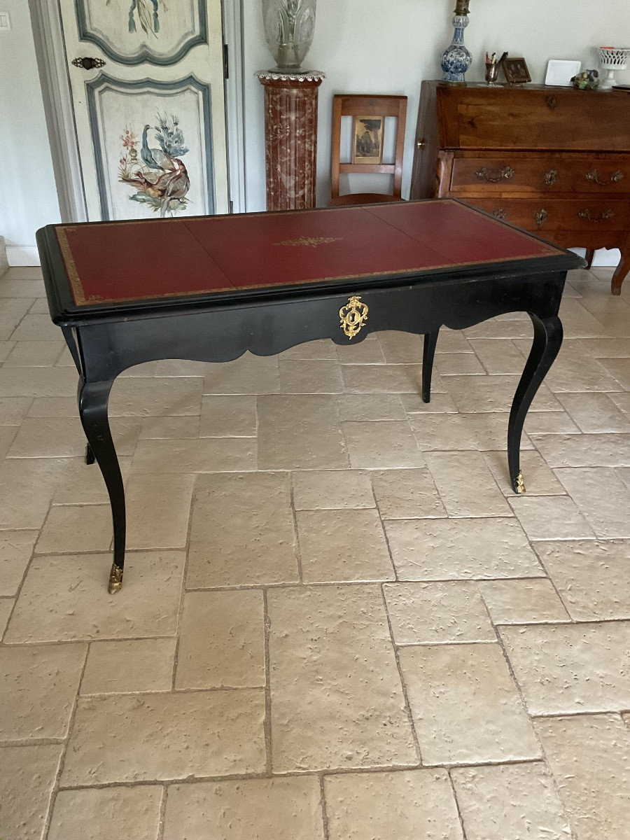 Louis XV Black Desk-photo-3