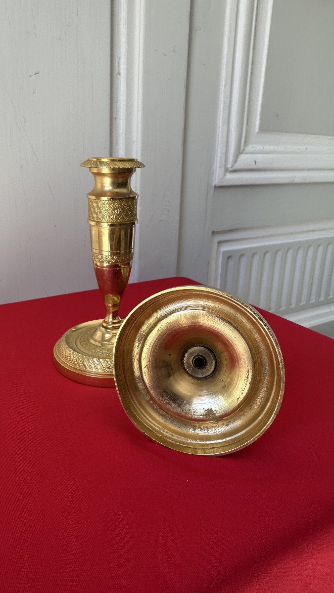 Pair Of Restoration Ormolu Torches-photo-2