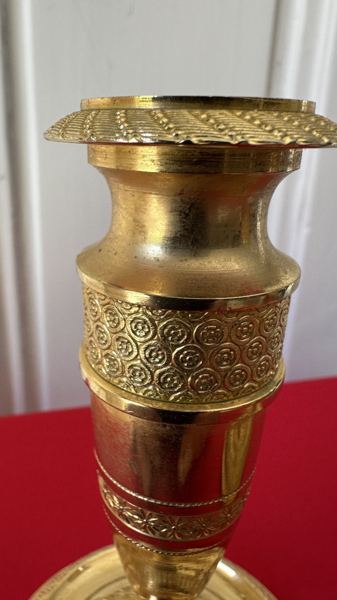 Pair Of Restoration Ormolu Torches-photo-3