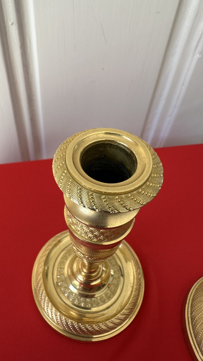 Pair Of Restoration Ormolu Torches-photo-4