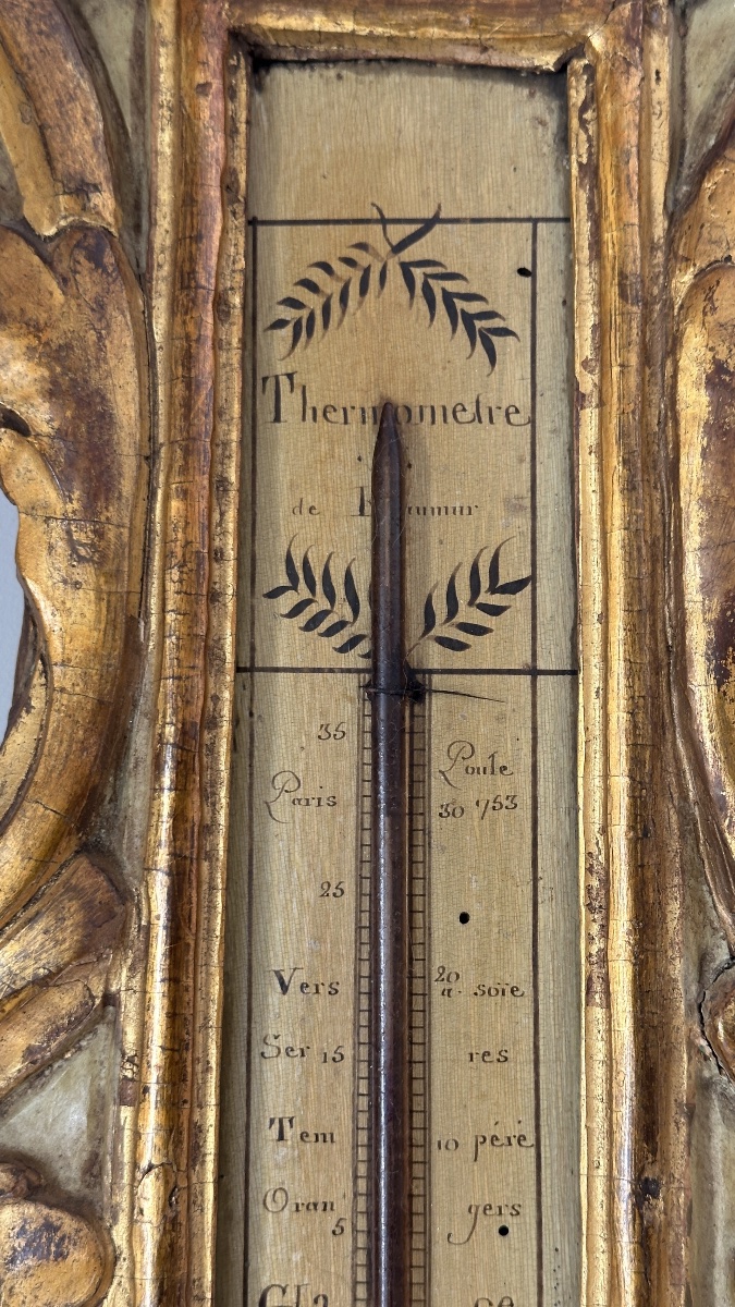 Baromètre -Thermomètre d’époque transition -photo-3