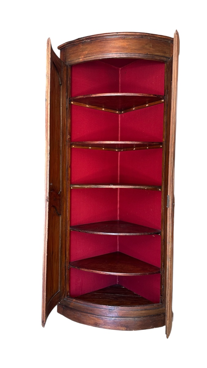 Beautiful Curved Louis XV-style Pine Corner Panel-photo-4