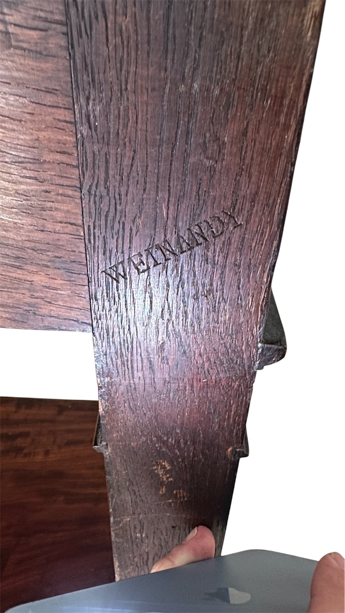 Élégante console -desserte en acajou et placage d’acajou estampillée -photo-4