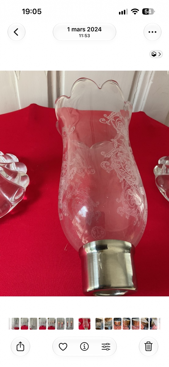 Pair Of Baccarat Crystal Candleholders-photo-4