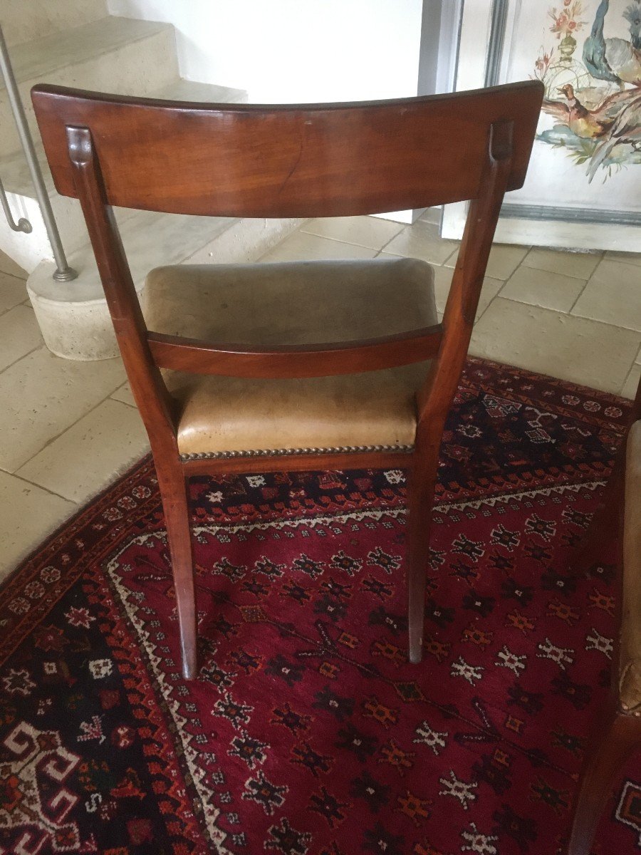 Suite Of 4 Mahogany Chairs From Cuba-photo-3