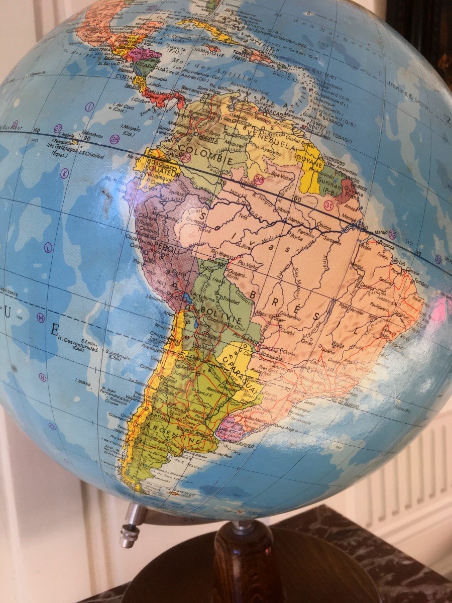 Important Globe Terrestre de RÄTH-photo-6