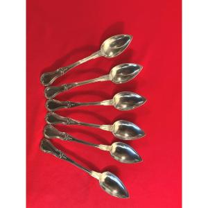Suite Of 6 Tea Spoons In Sterling Silver