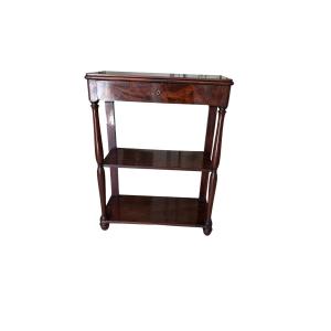 Elegant Mahogany Console Table With Mahogany Veneer, Stamped