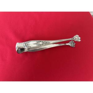 Silver-colored Metal Sugar Tongs