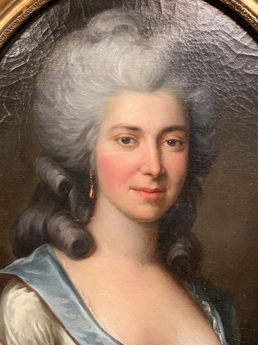 Belle Paire De Portraits - ép. Louis XVI-photo-1