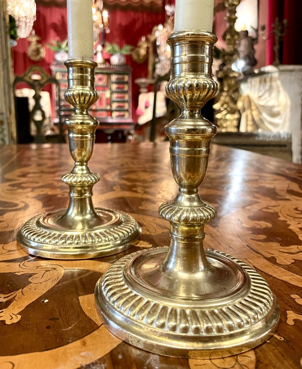 Pair Of Louis XIV Period Toilet Candlesticks