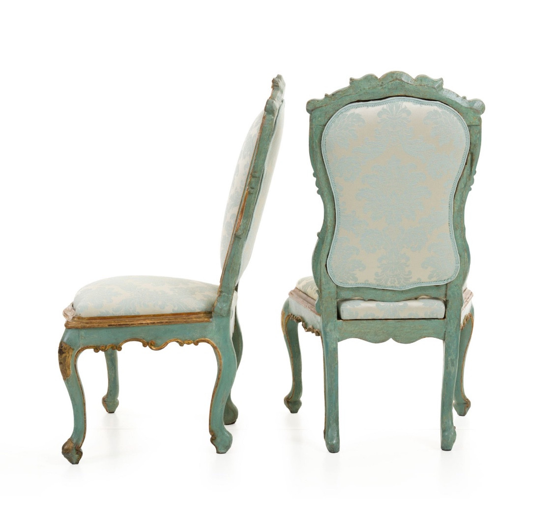 Pair Of 18th Century Venice Frame Chairs-photo-2