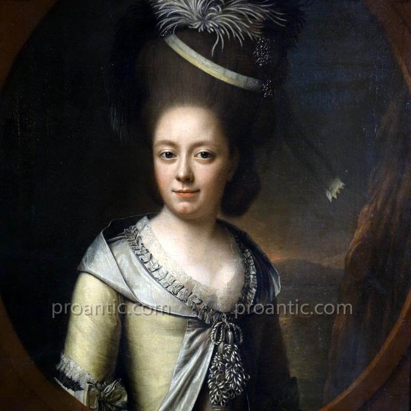 Woman Portrait Epoque Eighteenth Century-photo-1