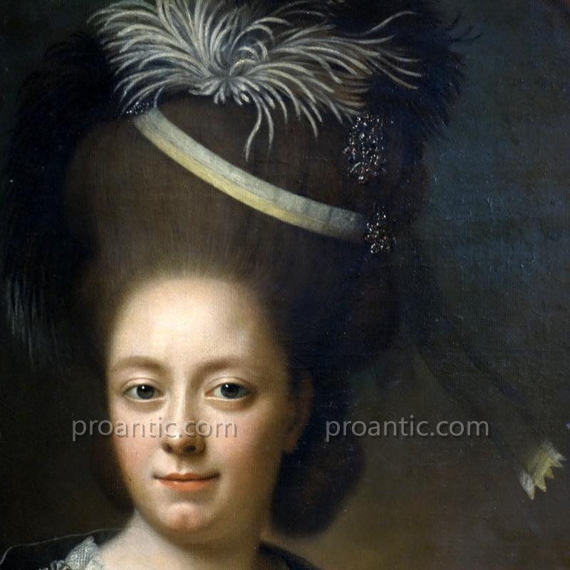 Woman Portrait Epoque Eighteenth Century-photo-2