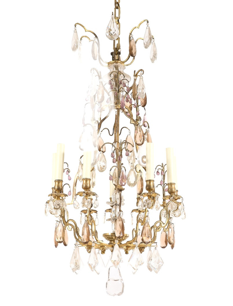 Beau lustre à cage style XVIIIe siècle 