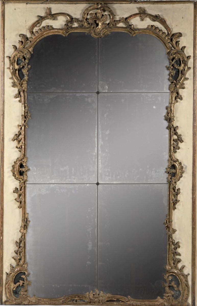 Grand miroir à six glaces Ep. Régence 