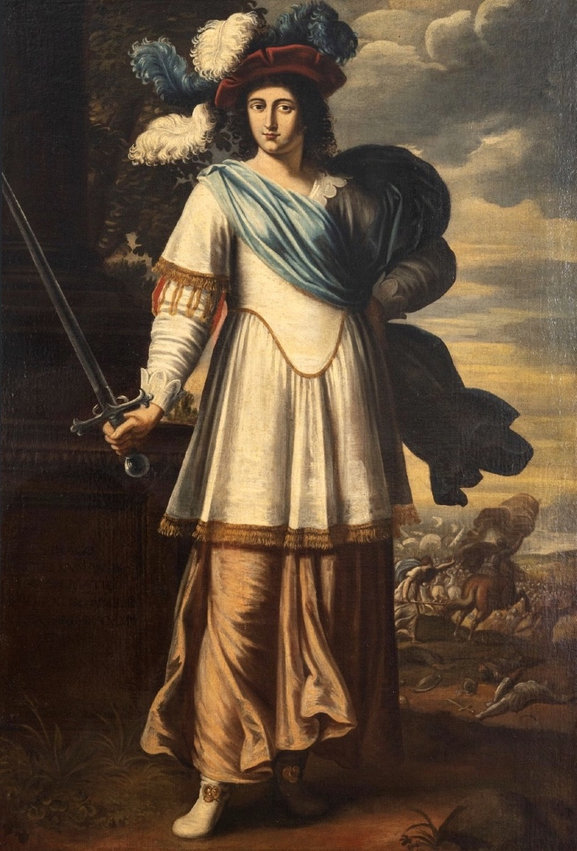 Jeanne D’Arc - Grande huile sur toile  XVIIe-photo-2