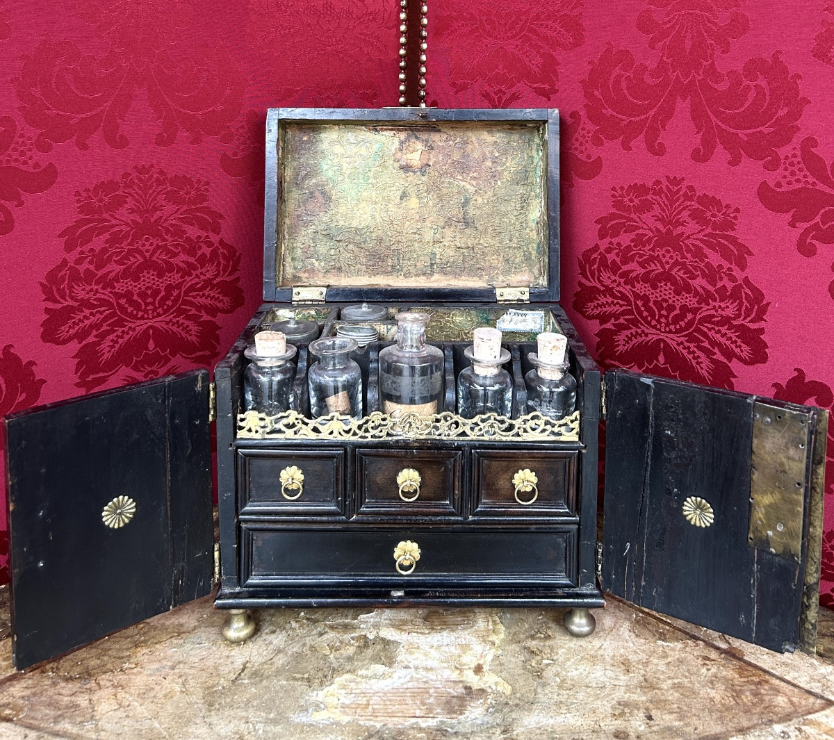 Cabinet de voyage XVIIe -photo-2