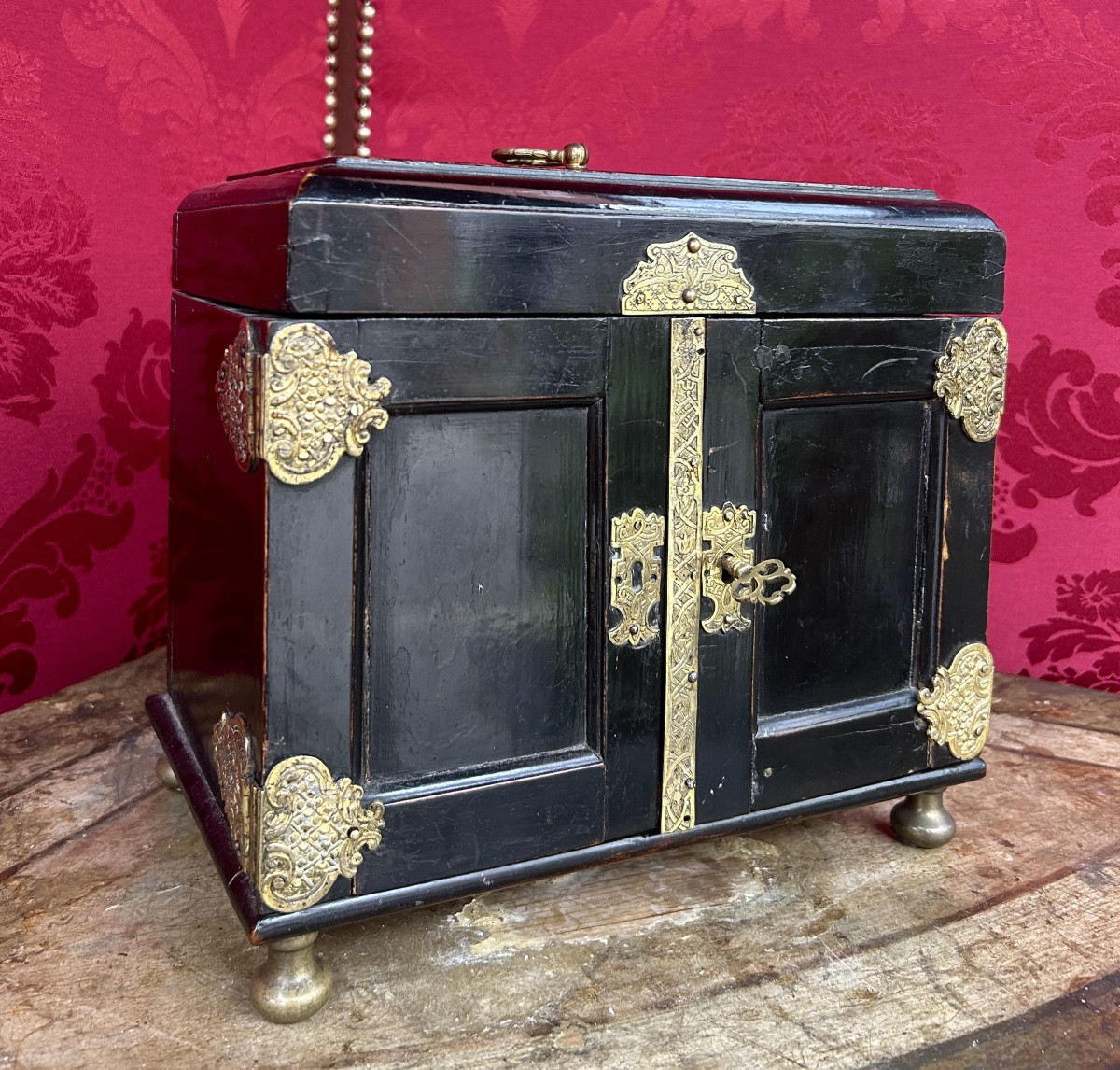 Cabinet de voyage XVIIe -photo-4