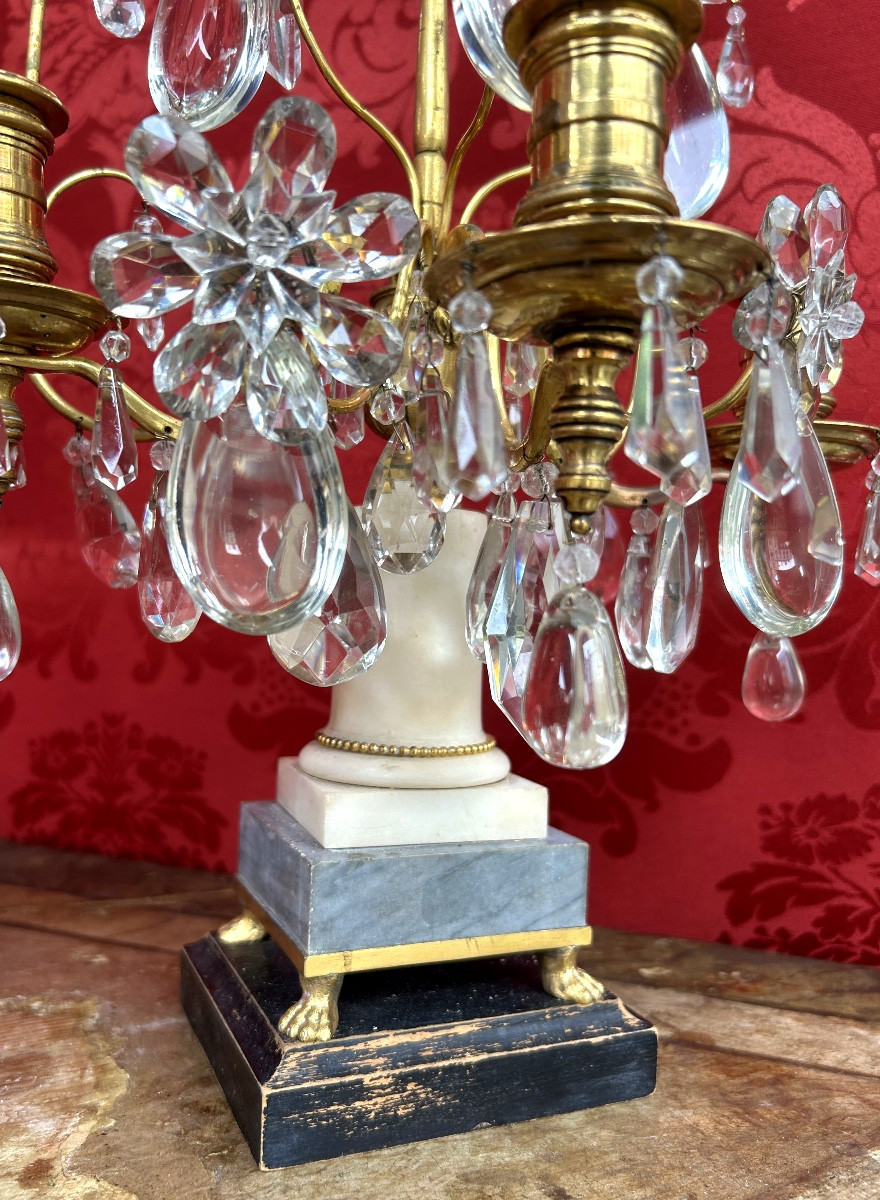 Pair Of Louis XVI Period Girandoles-photo-3