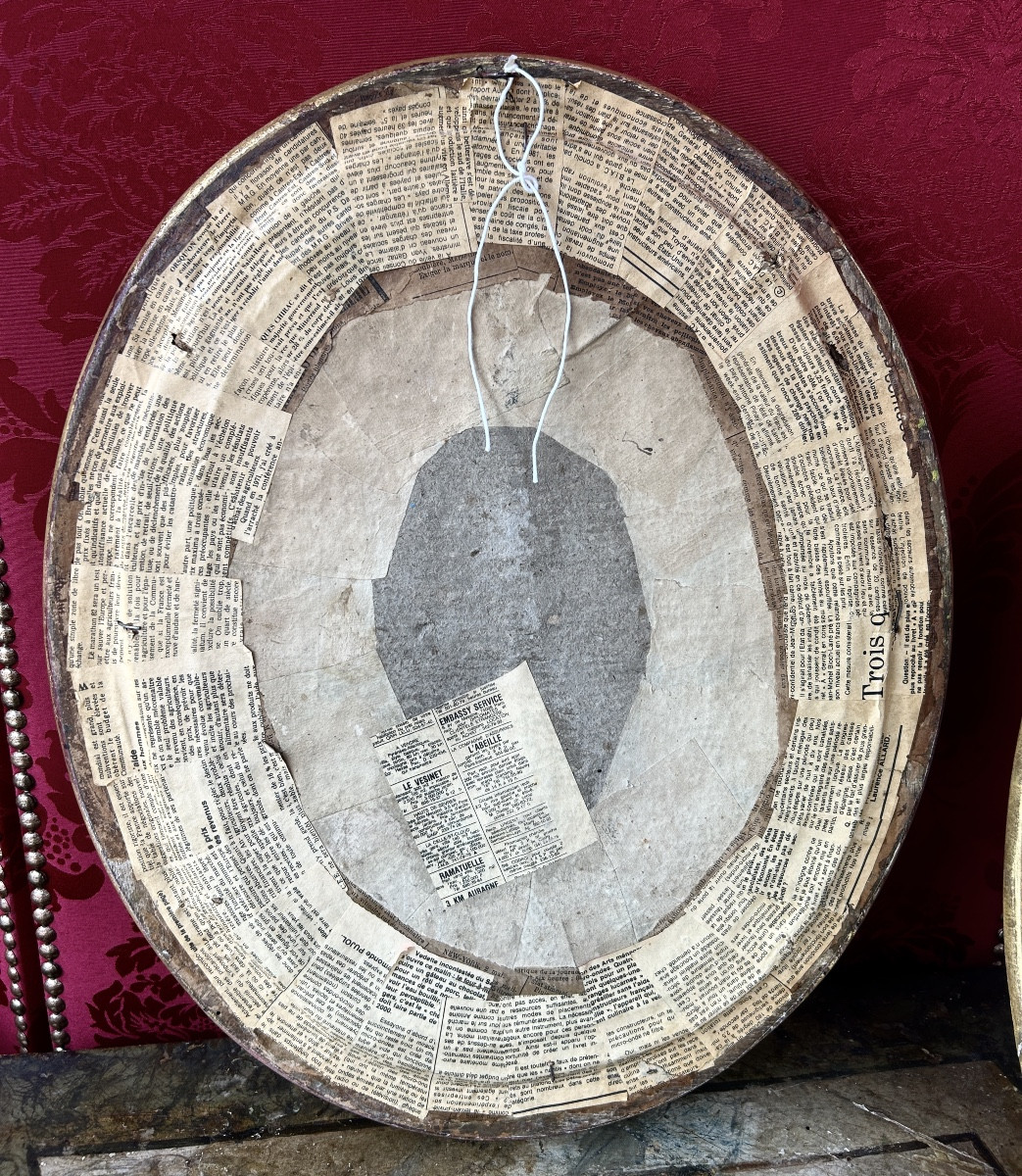 Pair Of Pastels, Elegant Under Louis XVI-photo-4