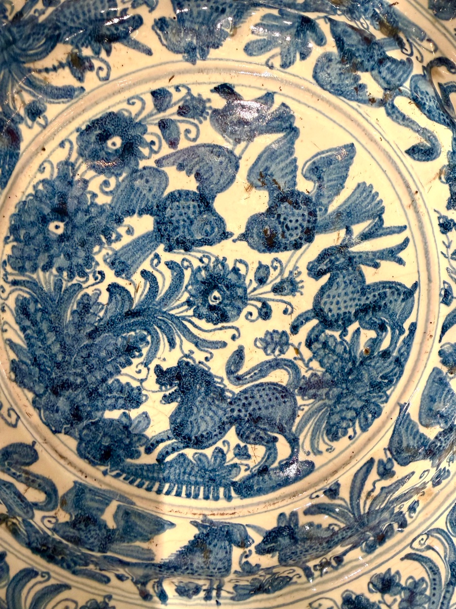 Italian Earthenware Umbilical Dish From The 16th Century-photo-2