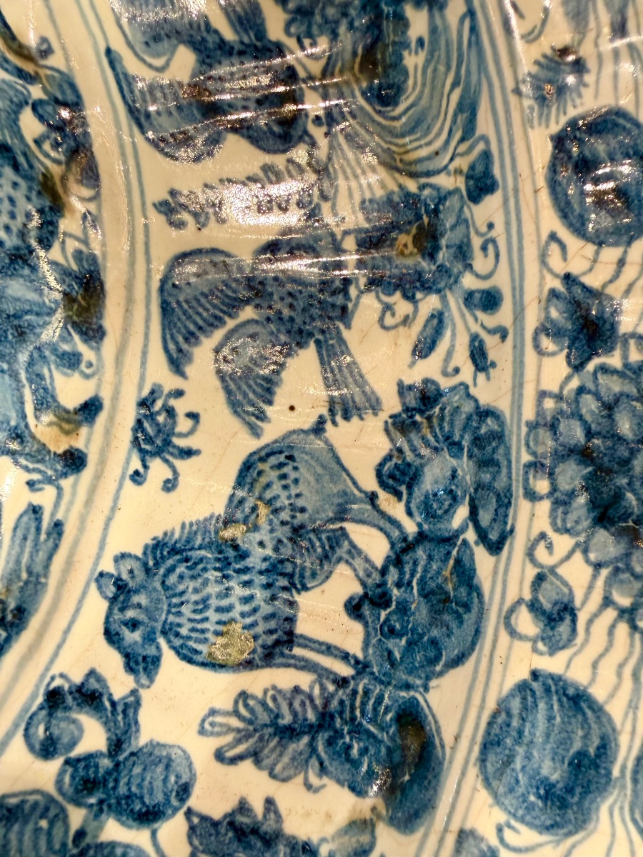 Italian Earthenware Umbilical Dish From The 16th Century-photo-3