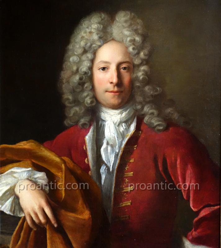 Portrait d'Homme De Qualité Epoque Régence