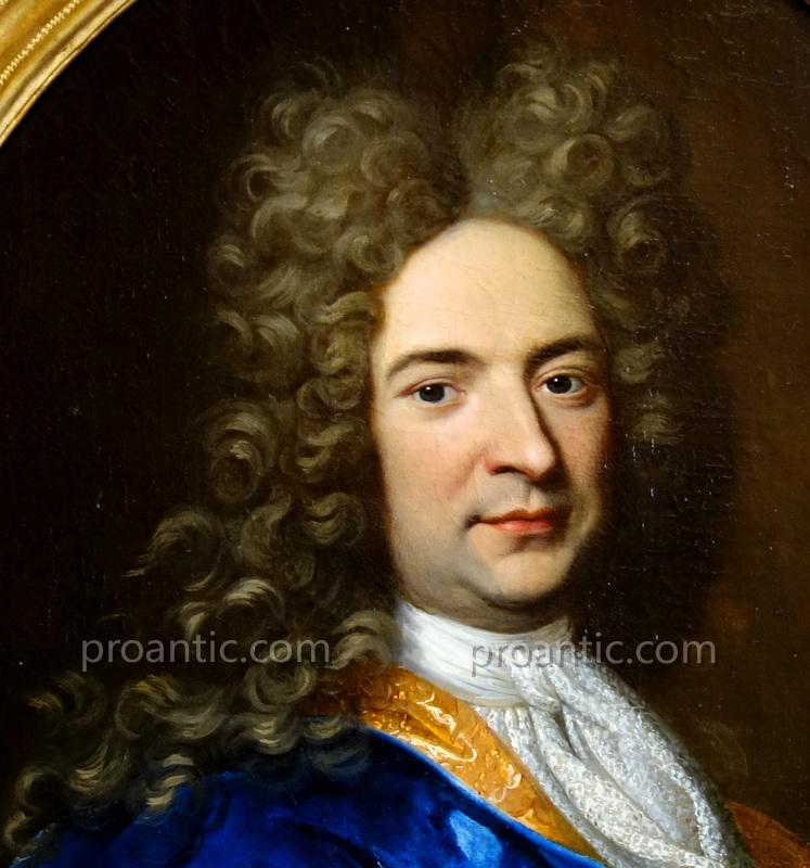 Portrait d'Homme De Qualité Epoque Régence-photo-2