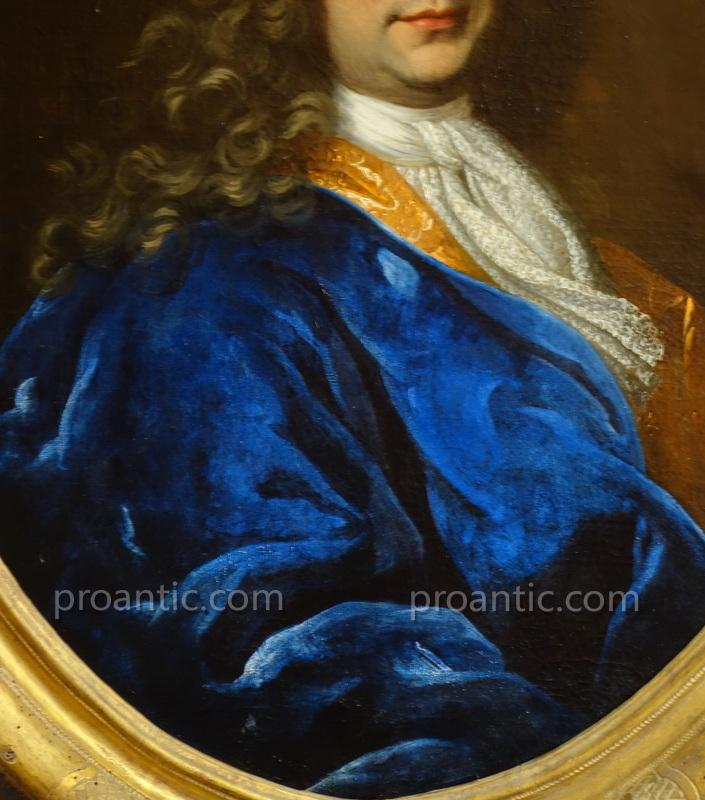 Portrait d'Homme De Qualité Epoque Régence-photo-3