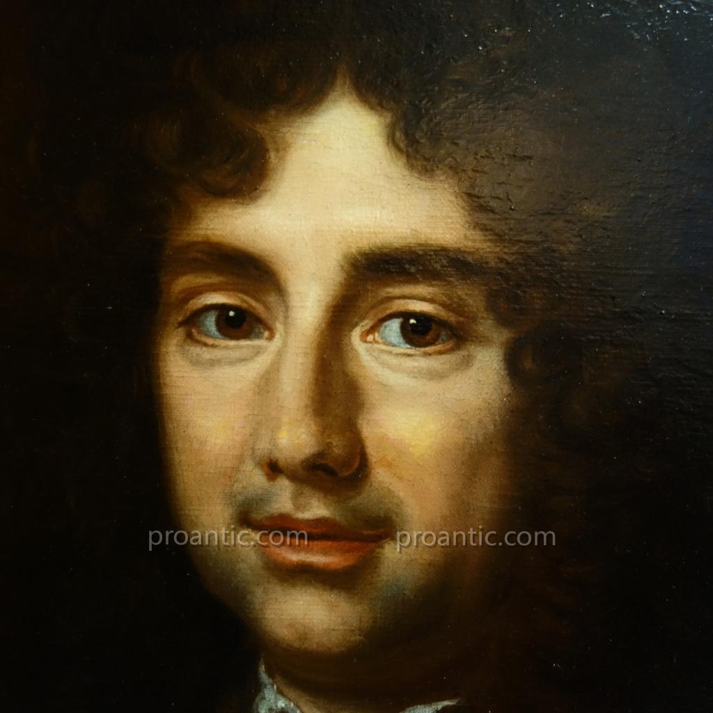Portrait d'Homme En Armure Epoque Louis XIV-photo-3