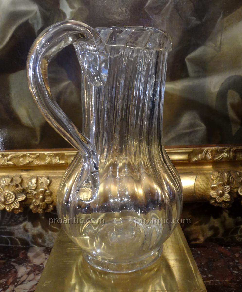 Carafe In Blown Glass Louis XV-photo-2