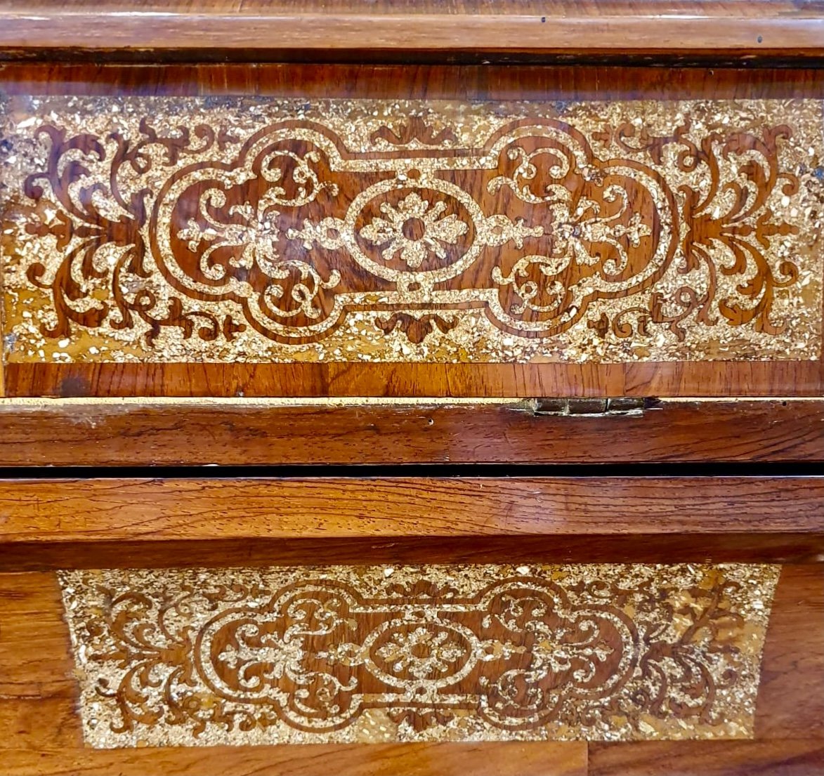 Rare Bureau à Gradin Italie XVIIe Siècle -photo-3