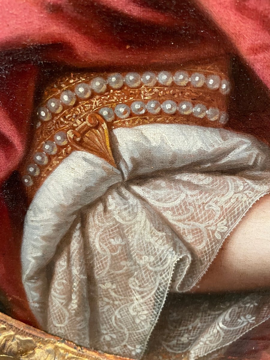 Portrait De Jeune Femme Ép. Louis XIV -photo-2