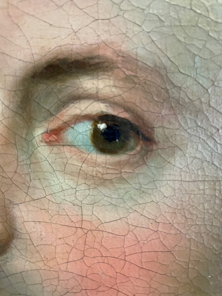 Beau Portrait D’un Officier Vers 1750-photo-1