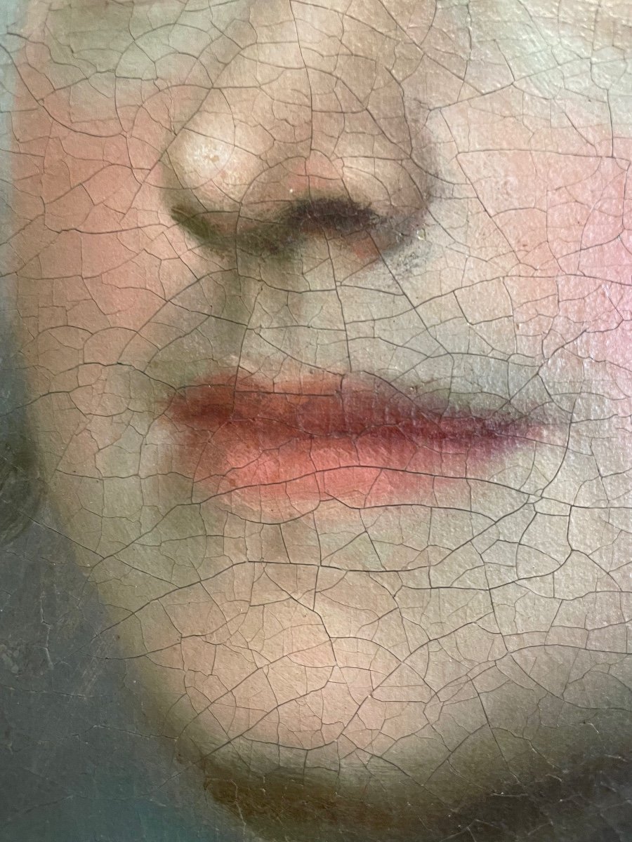 Beau Portrait D’un Officier Vers 1750-photo-2